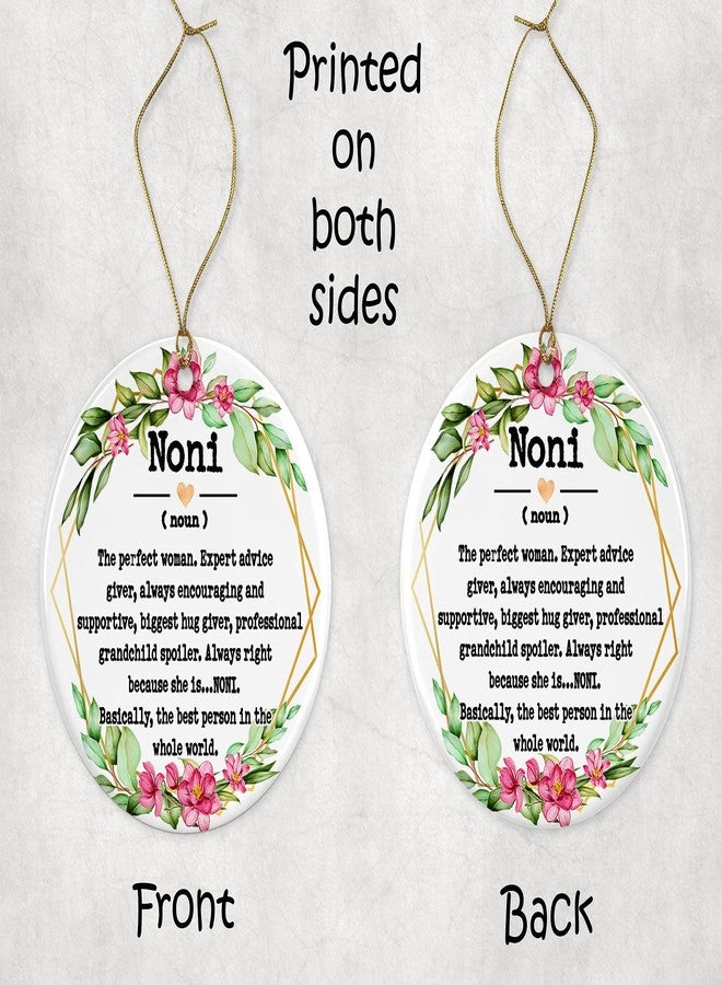 WolfeDesignPDD Noni Noun Ornament - Christmas Ornament for Noni - Mother's Day Ornament - Noni Gifts - Noni Definition - Keepsake Printed on Both Sides - Image 3